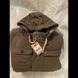 Reef river jacket olive sz small and 2xl
